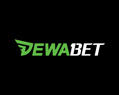 Dewabet logo in black background