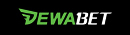 Dewabet logo in black background