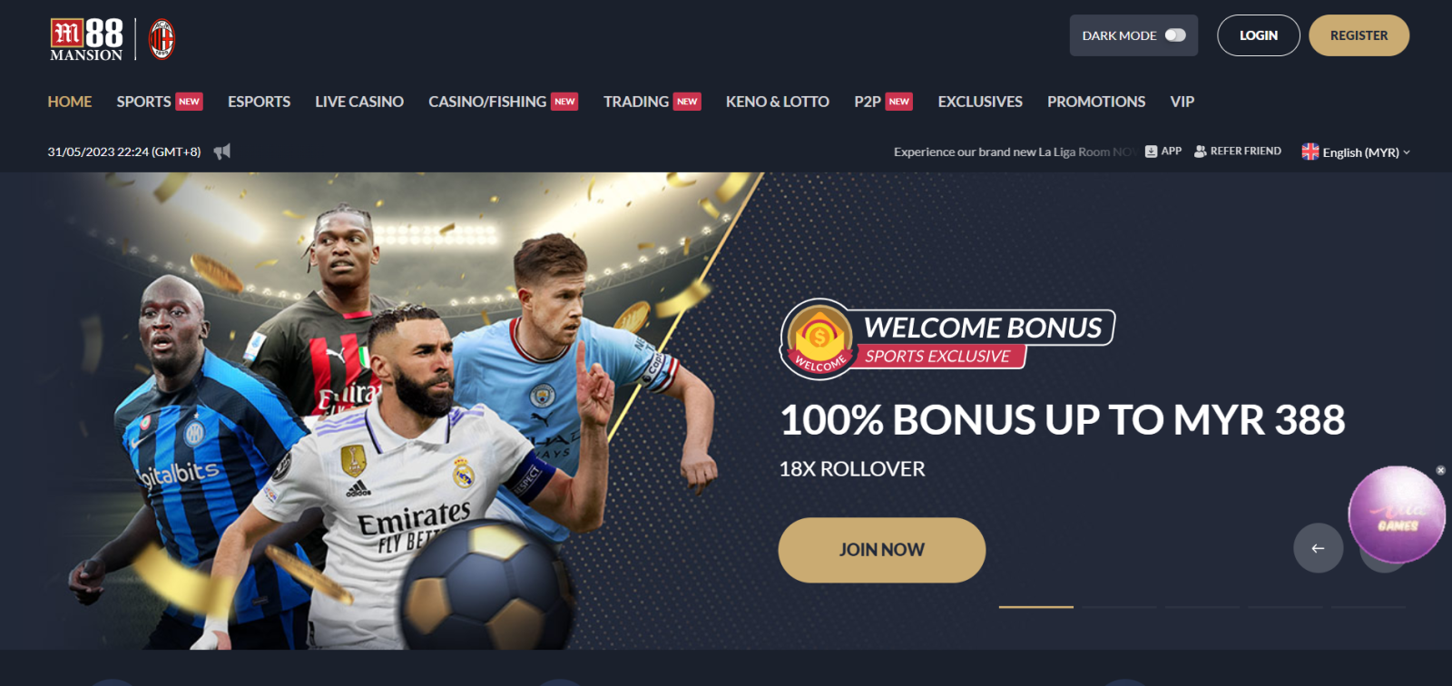 M88 Online Casino Malaysia