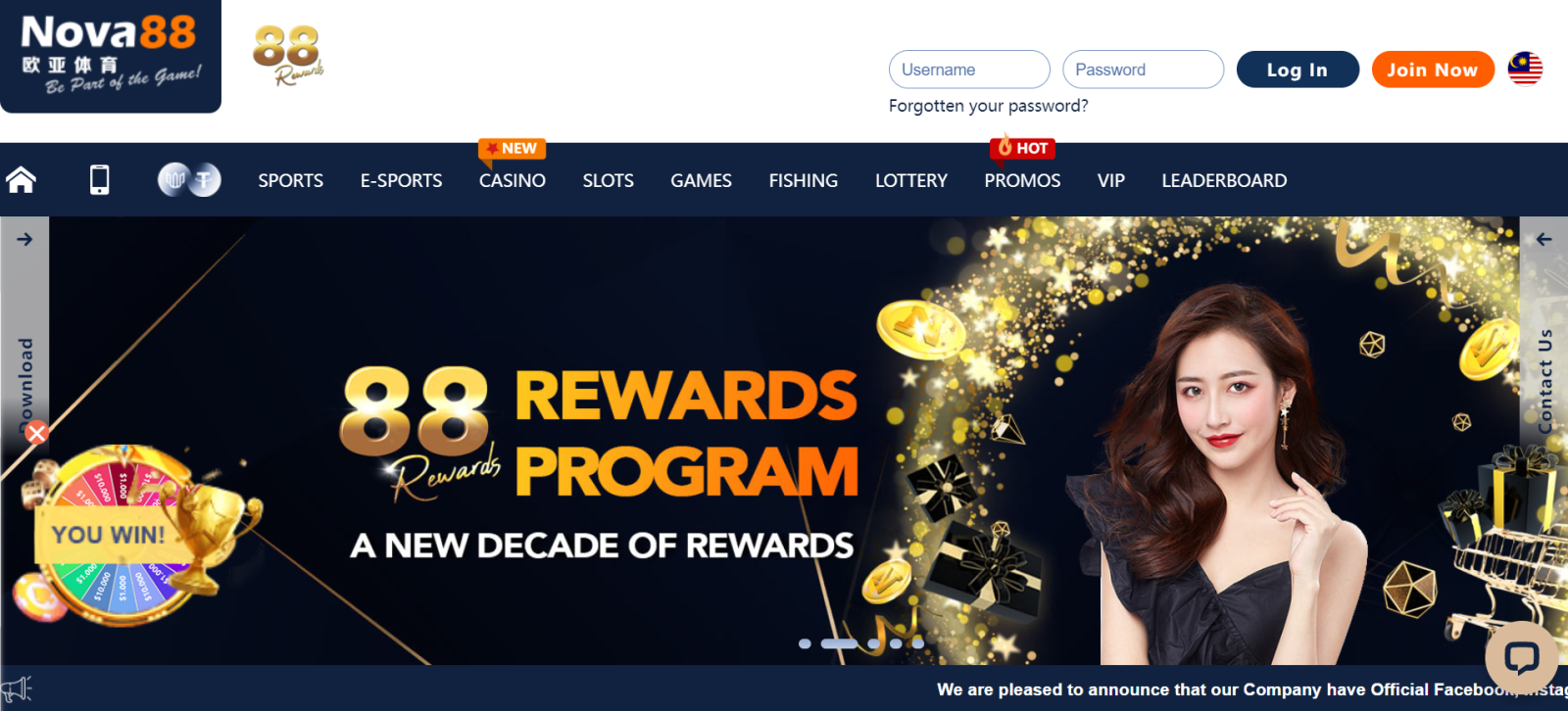 Nova88 Online Casino Malaysia